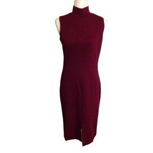 Love..Ady Burgundy Bodycon Dress. New With Tickets. Size Large